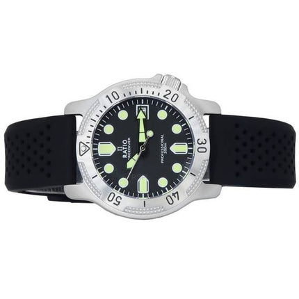 Ratio FreeDiver Professional Sapphire Black Dial Quartz RTF021 200M Men's Watch