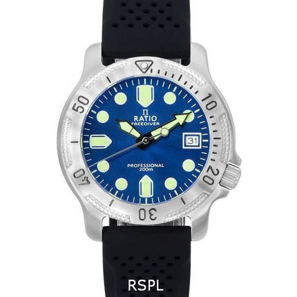 Ratio FreeDiver Professional Sapphire Blue Sunray Dial Quartz RTF023 200M Men's Watch