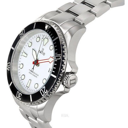 Ratio FreeDiver Sapphire Stainless Steel White Dial Quartz RTF037 200M Men's Watch