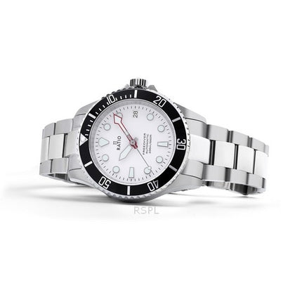 Ratio FreeDiver Sapphire Stainless Steel White Dial Automatic RTF047 200M Mens Watch