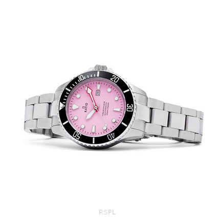 Ratio FreeDiver Sapphire Stainless Steel Candy Pink Dial Automatic RTFL839 200M Women's Watch