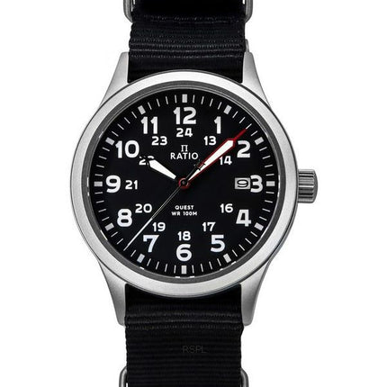 Ratio Quest Men's Field Watch Sapphire Nylon Strap Quartz RTQ017 100M Lewis And Clark Edition