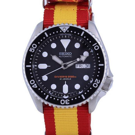 Seiko Automatic Divers Japan Made Polyester SKX007J1-var-NATO29 200M Mens Watch