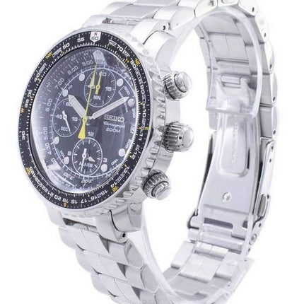 Seiko Flightmaster SNA411 SNA411P1 SNA411P Pilot's Flight Alarm Chronograph Men's Watch