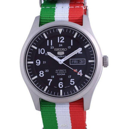 Seiko 5 Sports Automatic Polyester SNZG15K1-var-NATO23 100M Mens Watch