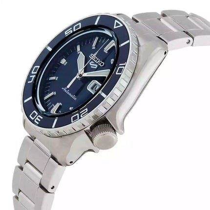 Seiko 5 Sports SKX Series Stainless Steel Blue Sunray Dial Automatic SRPK97K1 100M Men's watch