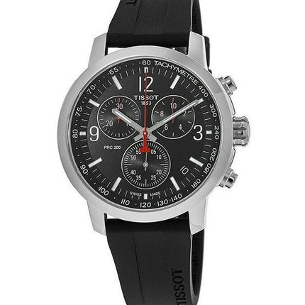 Tissot PRC 200 T-Sport Chronograph Black Dial Quartz Divers T114.417.17.057.00 200M Mens Watch