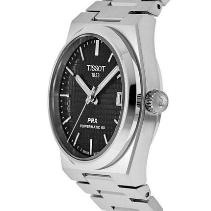 Tissot PRX T-Classic Powermatic 80 Black Dial Automatic T137.207.11.051.00 100M Unisex Watch