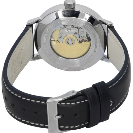 Refurbished Iron Annie 100 Jahre Bauhaus Leather Strap Black Dial Automatic 50562 Men's Watch