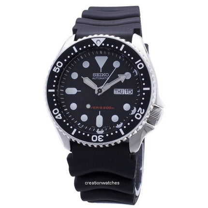 Refurbished Seiko Rubber Strap Black Dial Automatic Diver's SKX007K1 200M Men's Watch