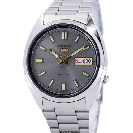 Refurbished Seiko 5 Stainless Steel Grey Dial Automatic SNXS75K1 Men's Watch