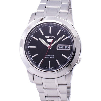 Refurbished Seiko 5 Stainless Steel Black Dial Automatic SNKE53K1 Men's Watch