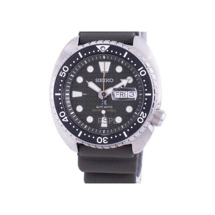 Refurbished Seiko Prospex King Turtle Silicone Strap Black Dial Automatic Diver's SRPE05K1 200M Men's Watch