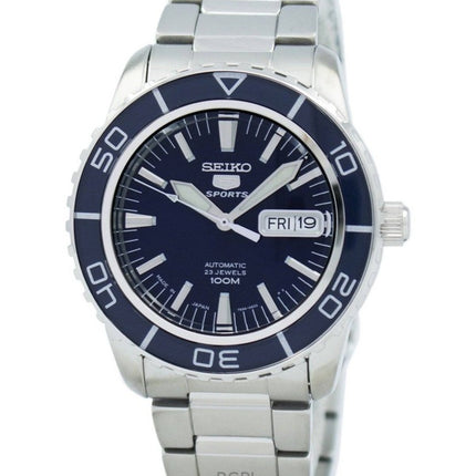 Refurbished Seiko 5 Sports Stainless Steel Blue Dial Automatic SNZH53J1 100M Men's Watch