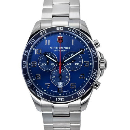 Victorinox FieldForce Classic Chronograph Stainless Steel Blue Dial Quartz 241901 100M Men's Watch