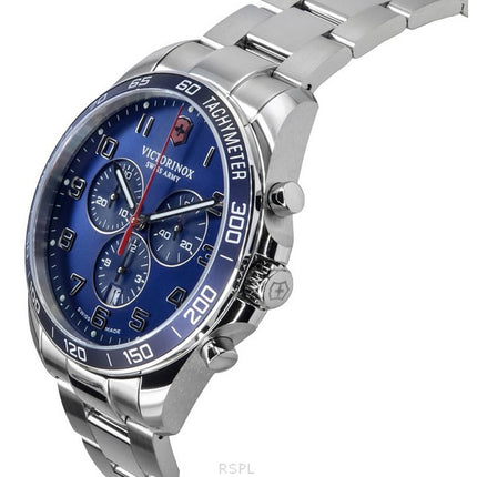 Victorinox FieldForce Classic Chronograph Stainless Steel Blue Dial Quartz 241901 100M Men's Watch