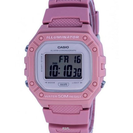 Casio Youth Digital Resin Quartz W-218HC-4A W218HC-4 Womens Watch