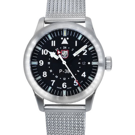 Luminox Air Pilot Lightning GMT Stainless Steel Black Dial Quartz XA.9522 100M Men's Watch