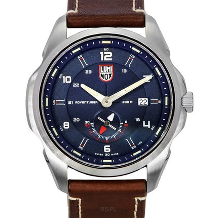 Luminox Atacama Adventurer Field Leather Strap Blue Dial Quartz Diver's XL.1763 200M Men's Watch