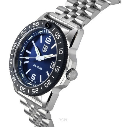 Luminox Pacific Diver Ripple Stainless Steel Blue Dial Quartz XS.3123M.SET.1 200M Men's Watch With Extra Strap