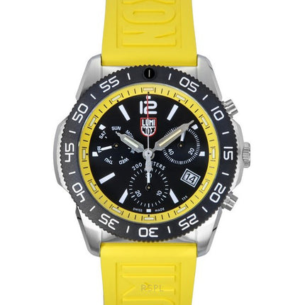 Luminox Pacific Diver Chronograph Rubber Strap Black Dial Quartz XS.3145.SET 200M Men's Watch