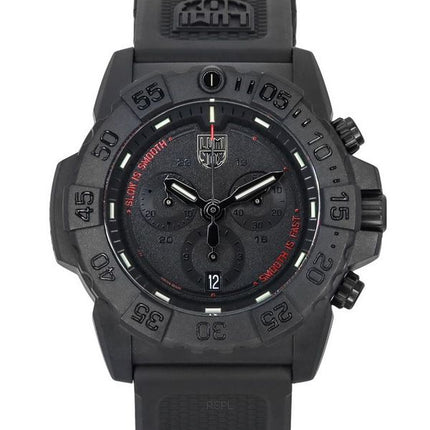 Luminox Navy SEAL Chronograph Rubber Strap Black Dial Quartz Diver's XS.3581.SIS 200M Men's Watch