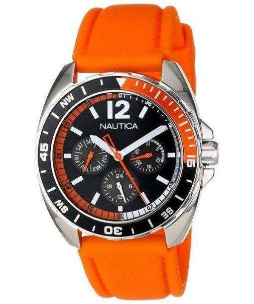 Nautica Orange Sport Ring Multifunction N09908G Men's Watch