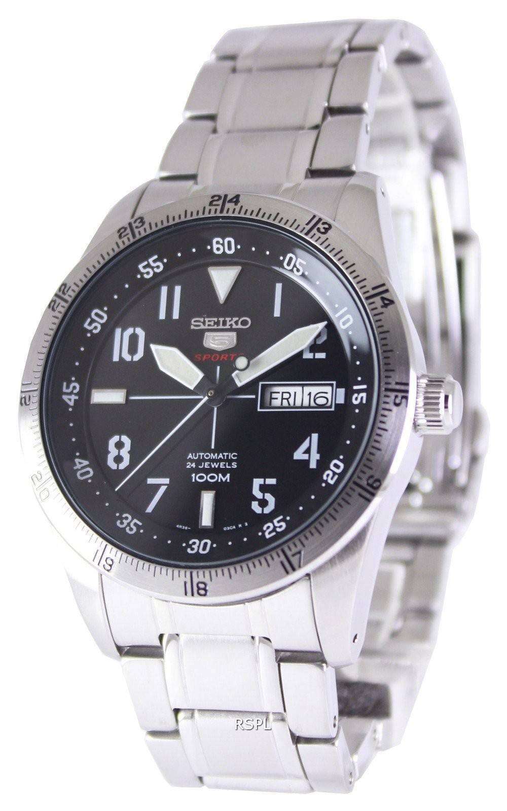 Seiko 5 Sports Automatic 24 Jewels 100M SRP513K1 SRP513K Men's Watch - CityWatches.co.uk