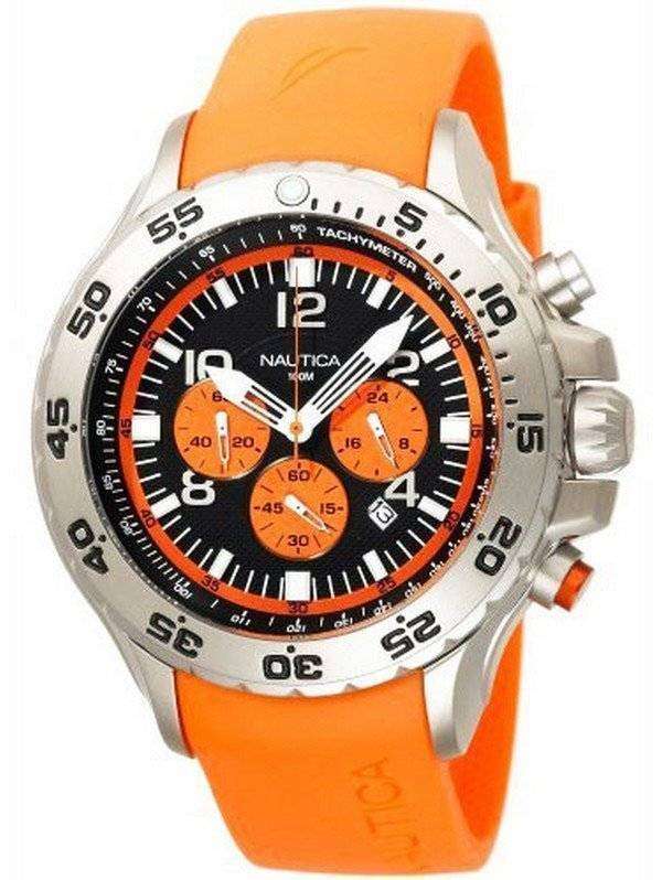 Nautica Orange NST Chronograph N14538G Men's Watch - CityWatches.co.uk