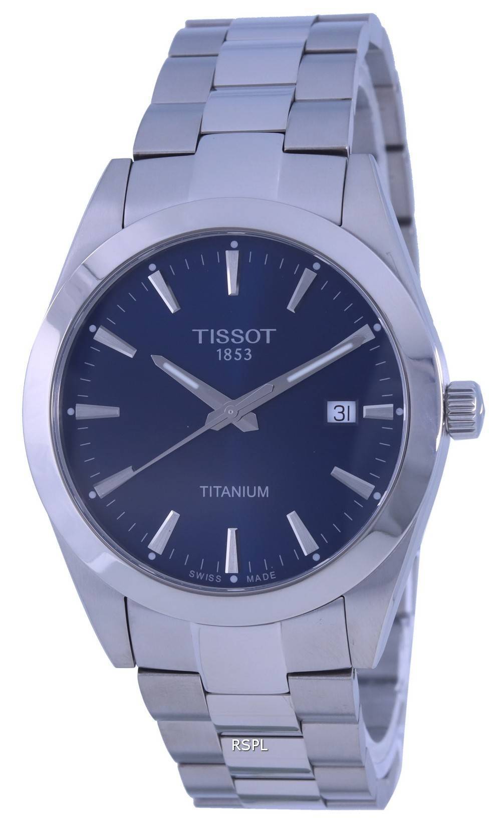 Tissot Gentleman Titanium Blue Dial Quartz T127.410.44.041.00