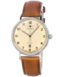 Iron Annie Amazonas Impressions Leather Strap Beige Dial Automatic 59543 Mens Watch