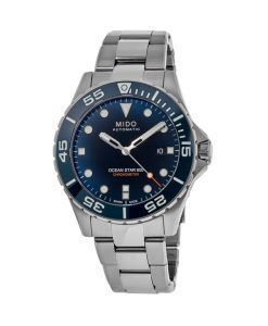 Mido Ocean Star 600 Chronometer Blue Dial Automatic Divers M026.608.11.041.01 600M Mens Watch