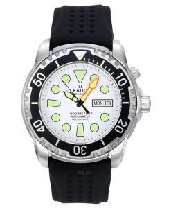 Ratio FreeDiver Version 02 Helium Safe 1000M Sapphire Automatic White Dial 1068HA90-34VA-WHT-V02 Men's Watch