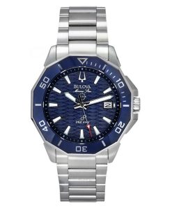 Bulova Marine Star Precisionist Stainless Steel Blue Dial Quartz Diver's 96B433 200M Men's Watch