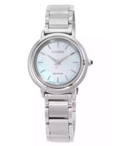 Citizen L Eco-Drive Stainless Steel Blue Mother Of Pearl Dial EM1100-84D Women's Watch