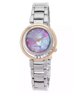 Citizen L Arcly Eco-Drive Diamond Accents Stainless Steel Pink Mother Of Pearl Dial EM1114-80Y Women's Watch