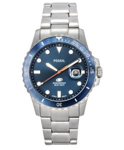 Fossil Blue Dive Stainless Steel Blue Dial Quartz FS6050 100M Men's Watch