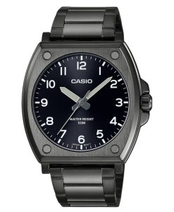Casio Standard Analog Black Ion Plated Stainless Steel Black Dial Quartz MTP-E730B-1AV Men's Watch