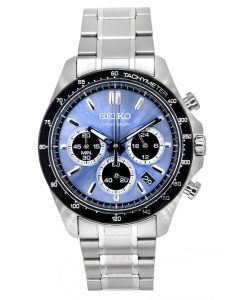 Seiko Spirit Chronograph Stainless Steel Grey Dial Quartz SBTR027 100M Men's Watch